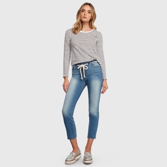 principal denim Denim - PRINCIPLE DENIM The Castaway Jeans In Holiday Raw Edge Denim Size 28